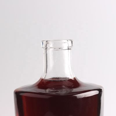 Botella de vidrio transparente de 750 ml/1000 ml de corcho para champán