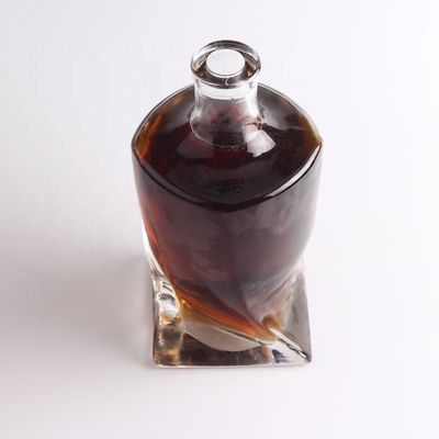 Botella de vidrio transparente de 750 ml/1000 ml de corcho para champán