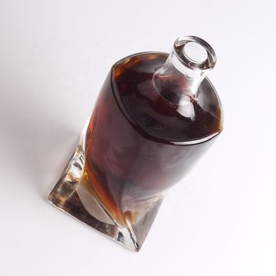 Botella de vidrio transparente de 750 ml/1000 ml de corcho para champán
