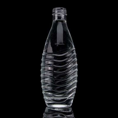 Collar de vidrio de vodka 750 ml 1000 ml Limpio Flint Gin Ron Champagne Tequila Botella de whisky