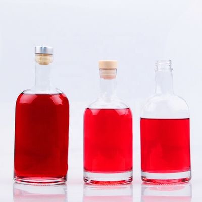 Botella de vidrio para licor de 70cl 75cl con logotipo personalizado