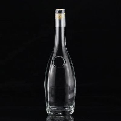 Elegante botella de alcohol de sake japonés de 500 ml Vidrio distintivo con corcho de tipo sellador