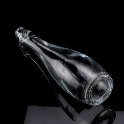 750 ml 75 cl Super Flint Teardrop en forma de ron Vodka Botella de vidrio de whisky con cuello de vidrio
