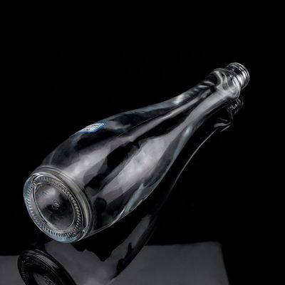 750 ml 75 cl Super Flint Teardrop en forma de ron Vodka Botella de vidrio de whisky con cuello de vidrio