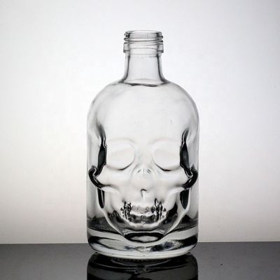 Exquisita botella de cara de glaseado de helado para manejo de la superficie de licor