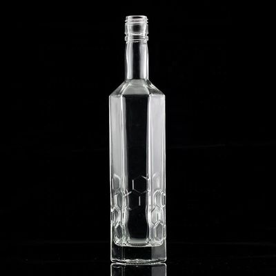 Botella de vidrio para bebidas industriales perfecta para whisky vodka ron tequila
