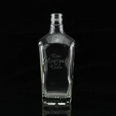 Botella de vidrio para bebidas industriales perfecta para whisky vodka ron tequila