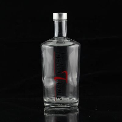 Botella de vidrio para bebidas industriales perfecta para whisky vodka ron tequila